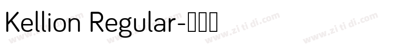 Kellion Regular字体转换